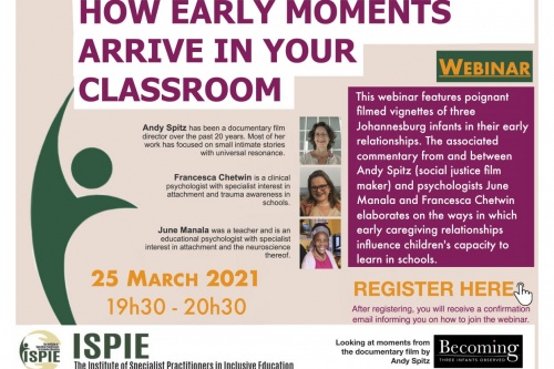 Institute for Specialist Practitioners in Inclusive Education Webinar